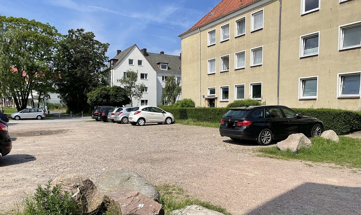 Das Baugrundstück Timkestraße